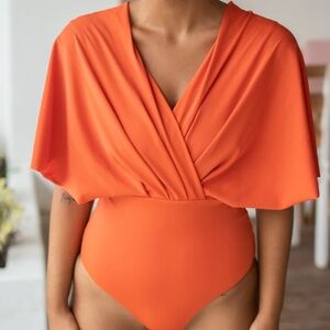 ELLA SWIM SET WITH ELINA SKIRT - BURNT ORANGE